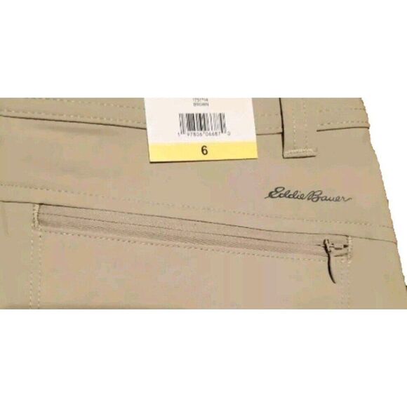 Eddie Bauer Womens Sz 6 Stretch UPF Rolled Hem Adjustable Length Bermuda Shorts - Picture 11 of 12